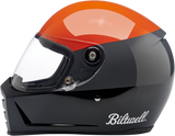 BILTWELL Lane Splitter Helmet - Gloss Podium Orange/Gray/Black - XL 1004-550-105