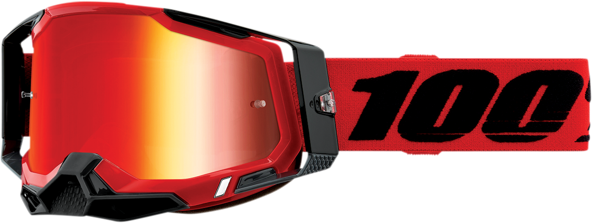 100% Racecraft 2 Goggles - Red - Red Mirror 50010-00003
