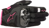 Guantes ALPINESTARS Stella SMX-1 Air V2 - Negro/Fucsia - Mediano 3590518-1039-M 