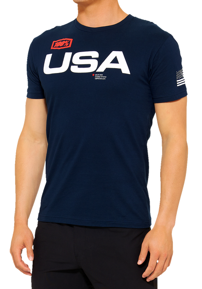 100% MX of Nations T-Shirt - Navy - 2XL 20000-00168