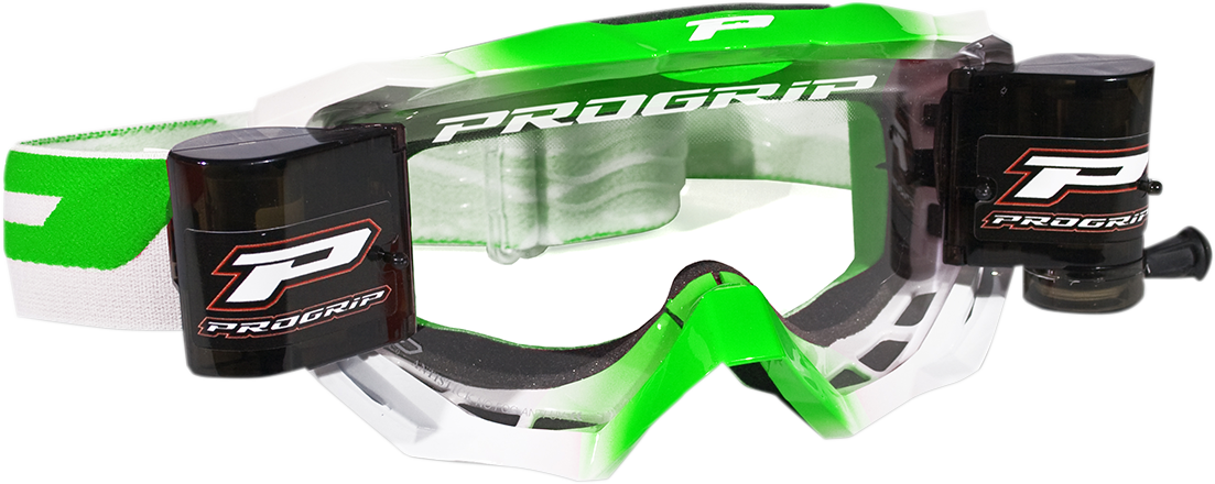 PRO GRIP Venom Roll Off Goggles - Green PZ3200ROVER