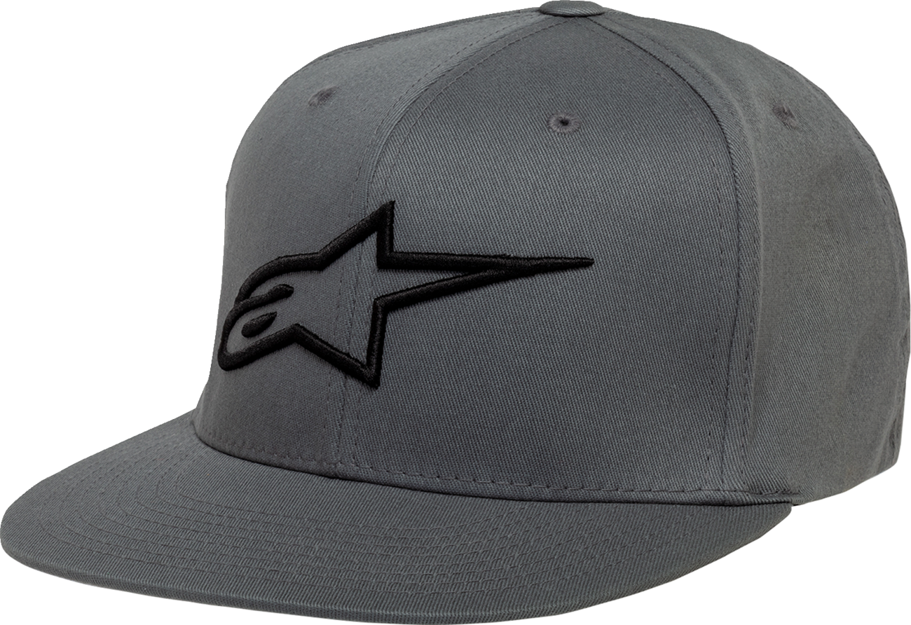 Gorra ALPINESTARS Ageless Flat Bill - Carbón/Negro - Grande/XL 1035810151810LX 