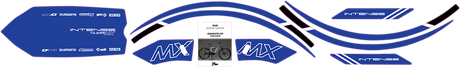 D'COR VISUALS Graphics Kit for Tazer MX - Blue 10-80-100-BL