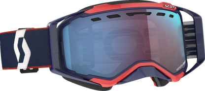 SCOTT Prospect Snow Goggles - Blue/Red - Enhancer Blue Chrome 272846-6667347