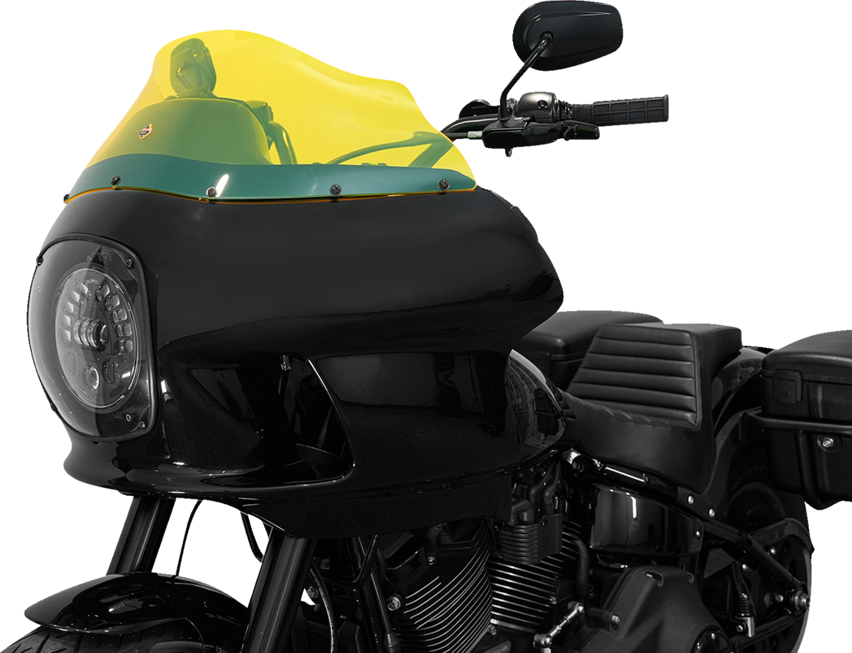 KLOCK WERKS Kolor Flare™ Windshield - 9" - Yellow Ice - FXRP KWW-02-0609