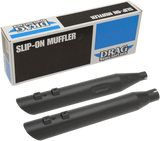 DRAG SPECIALTIES Silenciadores de 4" para FL - Negro H00968