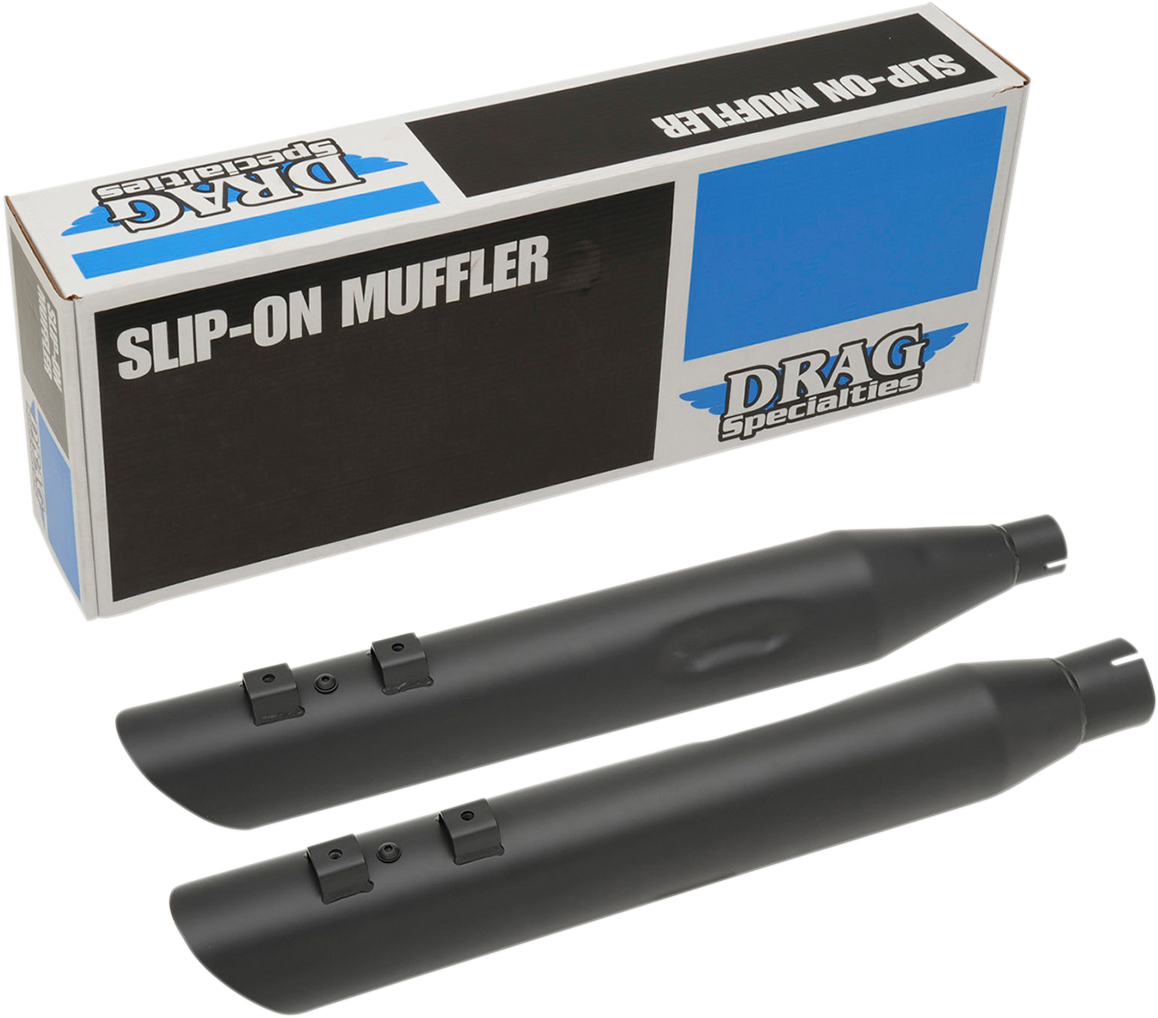 DRAG SPECIALTIES 3.5" Mufflers for FL - Black ACTUALLY 3.5" H00964