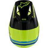 ALPINESTARS Youth SM3 Helmet - Radium - Gloss Yellow Fluo/Black/Blue - Large 8301825-5017-YL