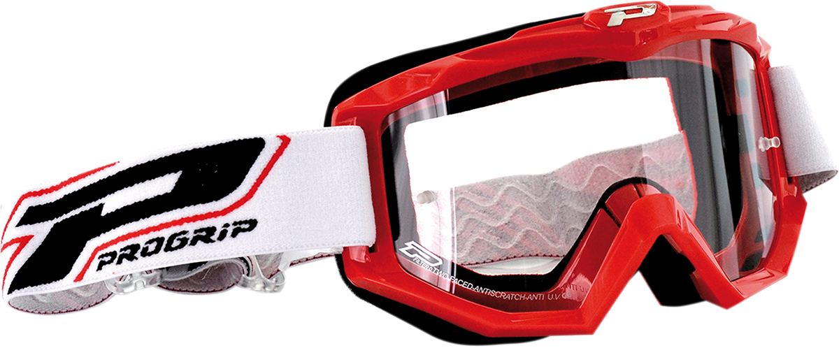 PRO GRIP 3201 Raceline Goggles - Red PZ3201RO