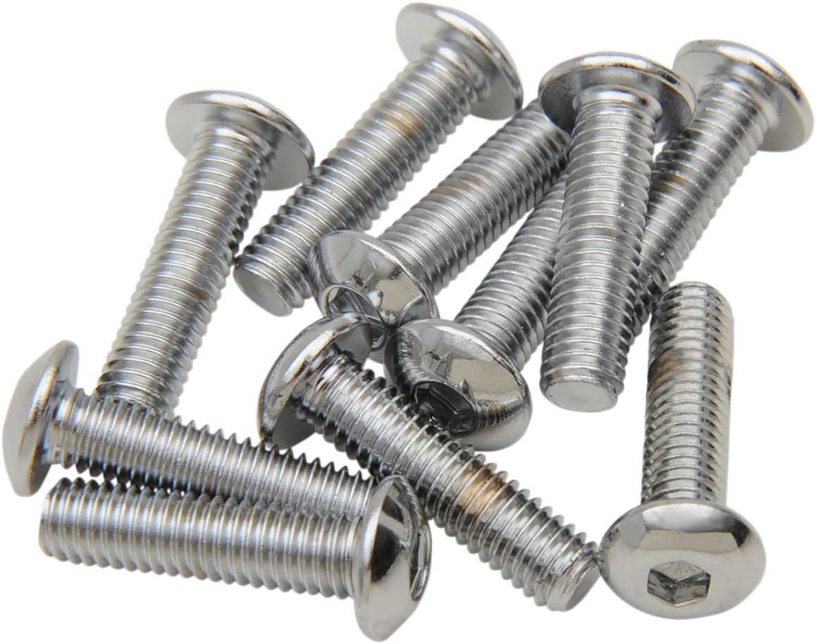 DRAG SPECIALTIES Bolts - Button-Head - 10-32 x 1/2" MPB264