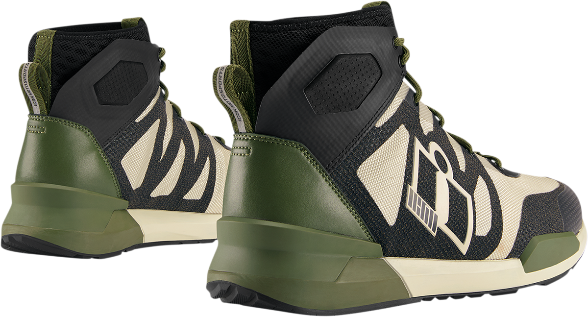 ICON Hooligan Shoes - Green - Size 10 3403-1094