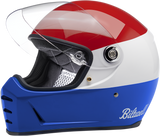 BILTWELL Lane Splitter Helmet - Gloss Podium Red/White/Blue - Large 1004-549-104