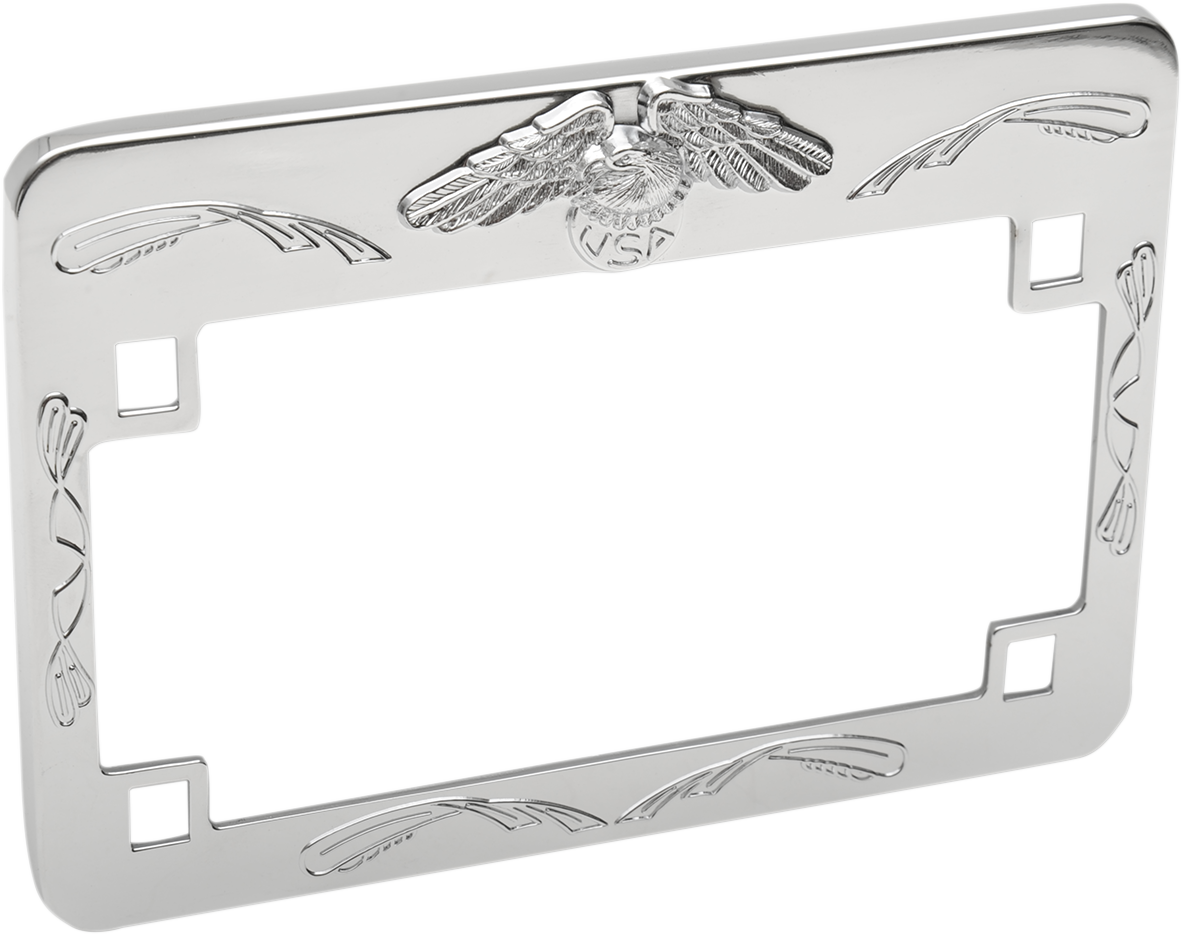 EMGO Eagle License Plate Frame - Chrome 86-42630