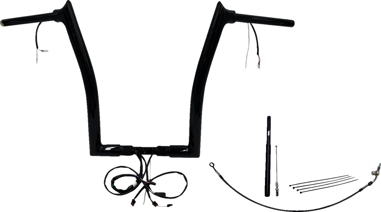 FAT BAGGERS INC. Handlebar Kit - Pointed Top - 16" - Black 812916-B