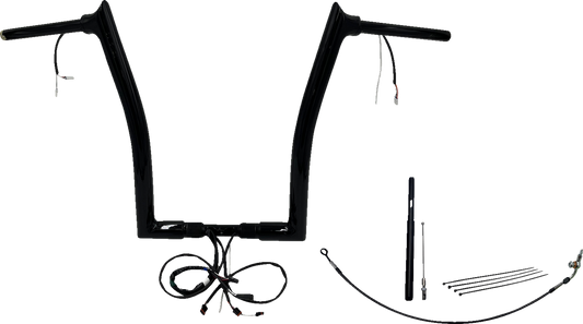 FAT BAGGERS INC. Handlebar Kit - Pointed Top - 16" - Black 812916-B