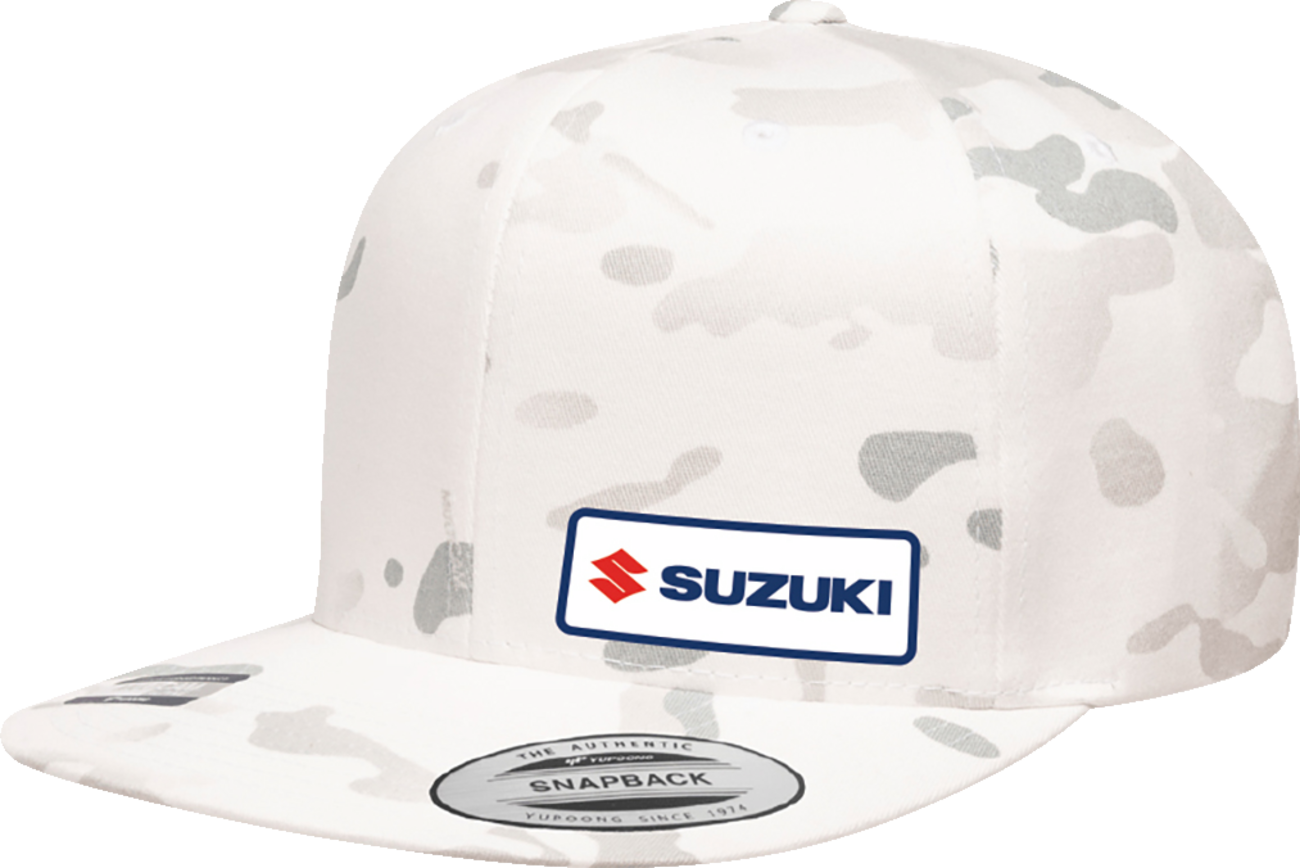 FACTORY EFFEX Suzuki Snapback Hat - Camo White 27-86406