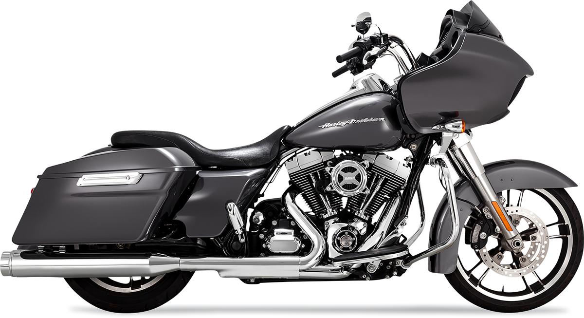 VANCE & HINES 4-1/2" Torquer Mufflers for '95-'16 FL - Chrome 16673