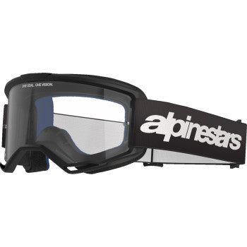 ALPINESTARS GOGGLES Vision 3 Goggle - Wordmark - Black - Clear 5103325-1425