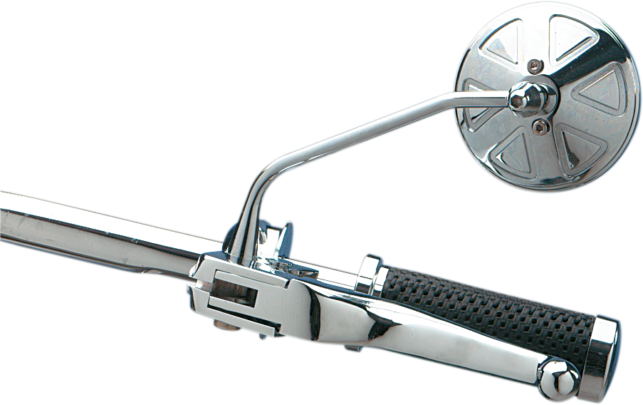 DRAG SPECIALTIES Espejo Stealth III - Redondo 302154-BC4-LB16 