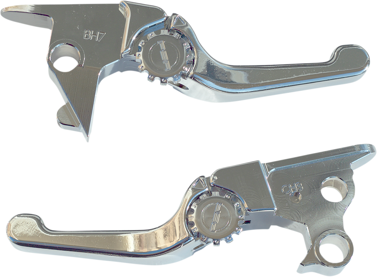 POWERSTANDS RACING Lever Set - Anthem - Shorty - Chrome 12-01656-20