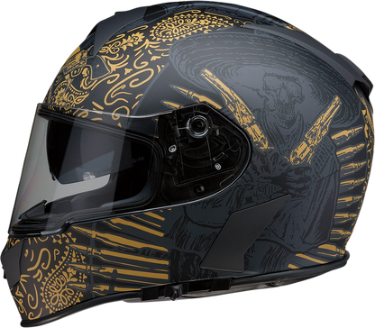 Z1R Warrant Helmet - Sombrero - Black/Gold - Small 0101-14171