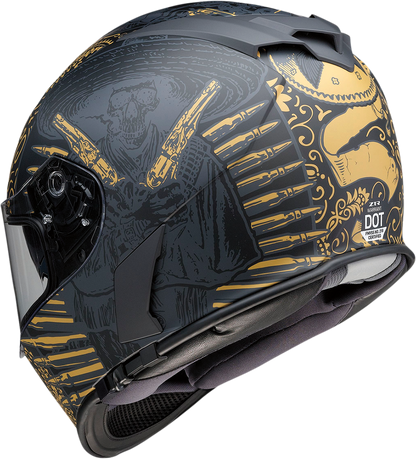 Z1R Warrant Helmet - Sombrero - Black/Gold - Small 0101-14171