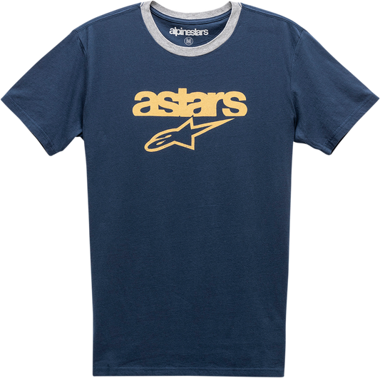 ALPINESTARS Match T-Shirt - Navy/Heather Gray - 2XL 12117401070262X