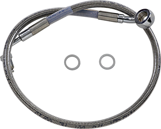 DRAG SPECIALTIES Brake Line - +2" - Stainless Steel - '18-'22 Softail 618631-2