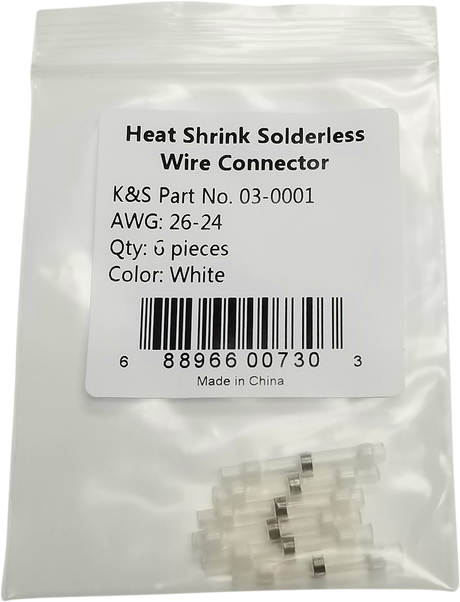 K&S TECHNOLOGIES Wire Connector - AWG 26-24 03-2001