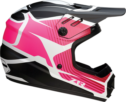 Z1R Youth Rise Helmet - Flame - Pink - Medium 0111-1452