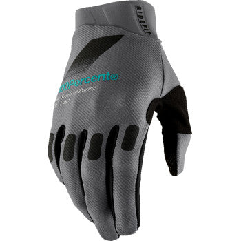 100% Ridefit Gloves - Petrol - Medium 10010-00046