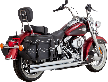 VANCE & HINES Big Shots Long Exhaust System - Chrome Softail / Fat Boy 2012-2017   17323