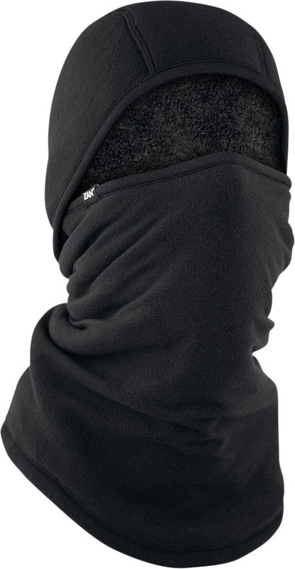 ZAN HEADGEAR SportFlex Hi-Pile Balaclava - Black WBLH114