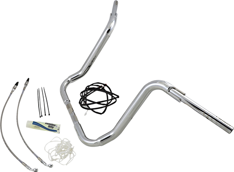 FAT BAGGERS INC. Handlebar Kit - Rounded Top - 16" - Chrome 809516
