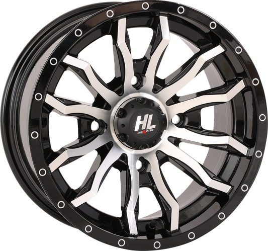 HIGH LIFTER Wheel - HL21 - Front/Rear - Gloss Black w/Machined - 22x7 - 4/137 - 4+3 (+10 mm) 22HL21-1137