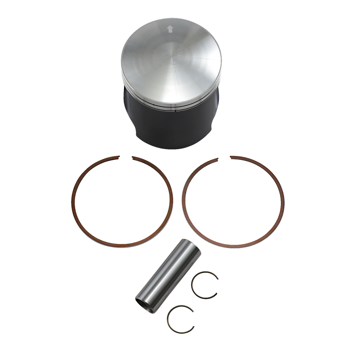 WOSSNER Piston Kit - Trail Boss/Scrambler/Trail Blazer 250 - 73.93 mm 8094D200