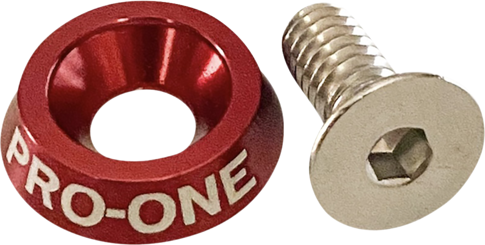 PRO-ONE PERF.MFG. Seat Bolt - 1/4"-20 - Red 100200R