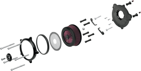 PERFORMANCE MACHINE (PM) Air Cleaner - Black - CV/EFI 0206-2006-B