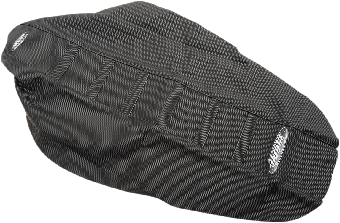 SDG 6-Ribbed Seat Cover - Black Ribs/Black Top/Black Sides 95923