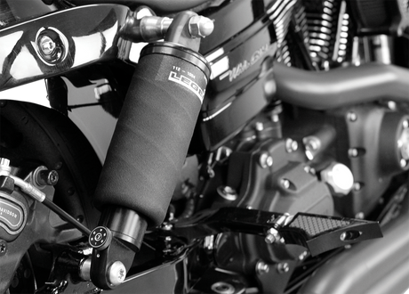 LEGEND SUSPENSION AIR-A Dyna Adjustable AIR Suspension - Black - FXD 1311-0106