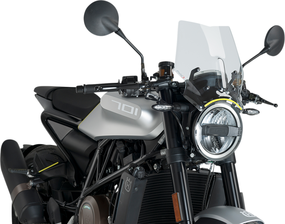 PUIG HI-TECH PARTS New Generation Windscreen - Clear - Husqvarna 9750W