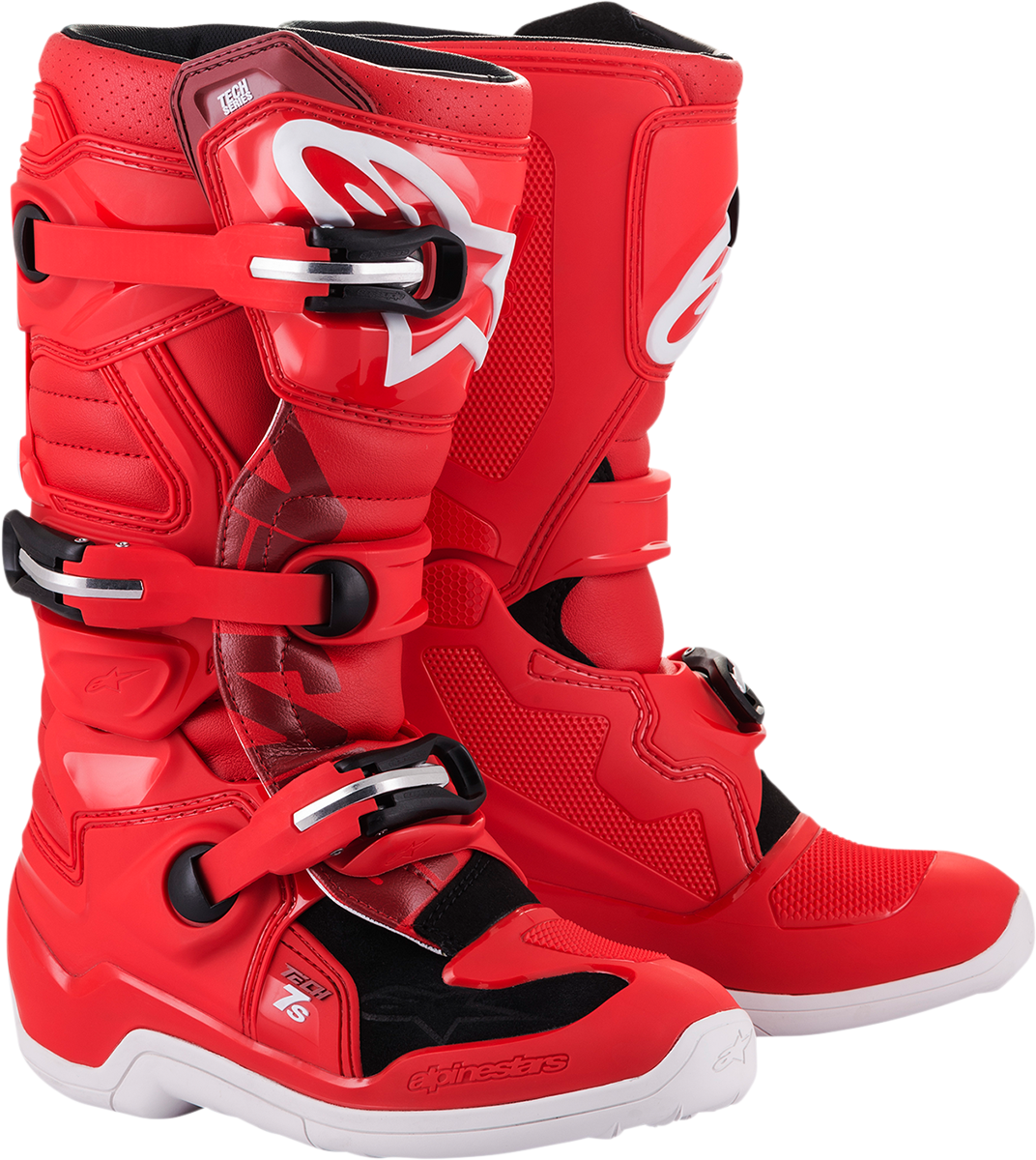 ALPINESTARS Youth Tech 7S Boots - Red - US 5 2015017-30-5