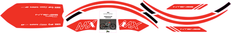 D'COR VISUALS Graphics Kit for Tazer MX - Red 10-80-100-RD