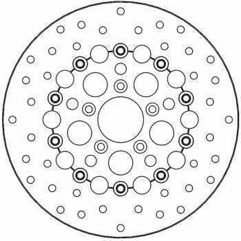 MOTO-MASTER Brake Rotor - Front - Kingman 112308-PU