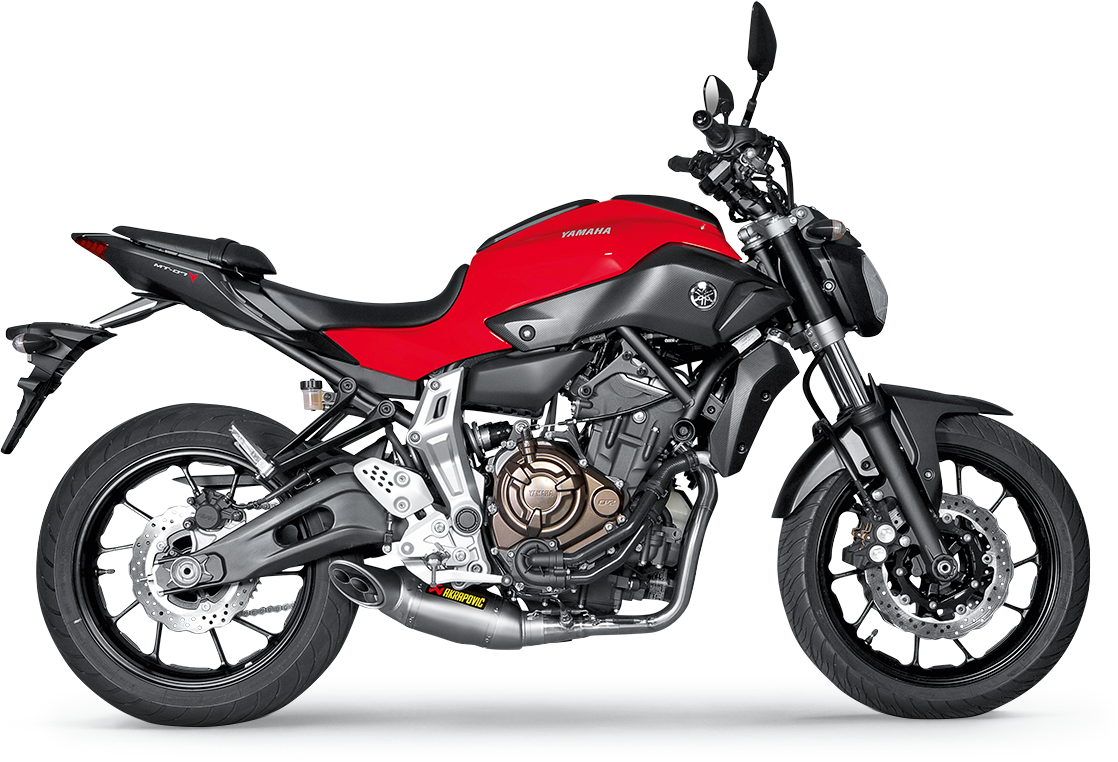 Escape de carrera AKRAPOVIC - Titanio MT-07/ FZ-07 2014-2023 S-Y7R1-HAFT 1810-2225 