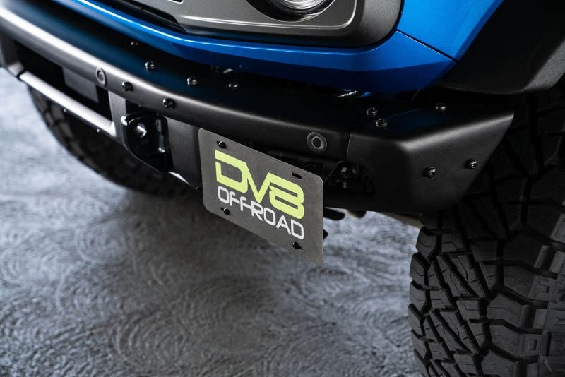 DV8 Offroad 21-22 Ford Bronco Factory Front Bumper License Relocation Bracket - Side LPBR-02
