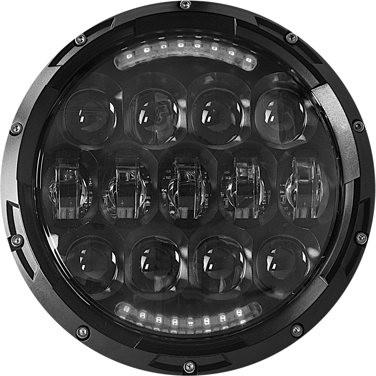 CYRON Headlight 7" Black ABIG7-A6K