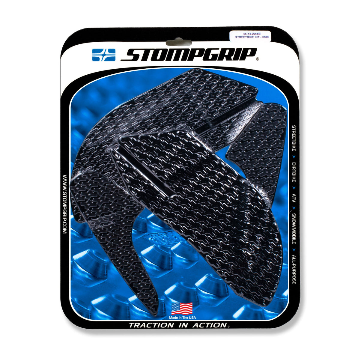 STOMPGRIP Tank Pad Kit Icon Black 55-14-0068B
