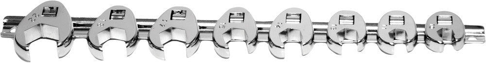 PERFORMANCE TOOL8 Pc Met Crow Foot Wrench SetW352