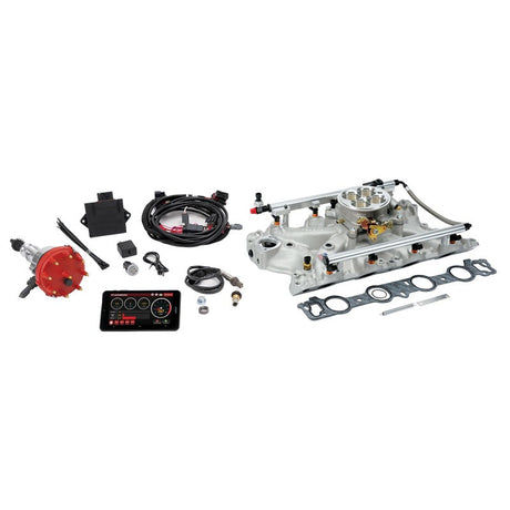 Edelbrock Pro Flo 4 Fuel Injection Kit Seq Port BBF 429/460 68-87 625 Max HP 35 LbHr Injectors Satin 35680